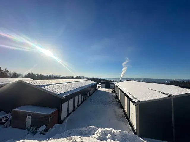 Anlegget en klar vinterdag